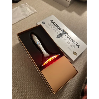 RadioFrecuencia Lifting Oro 24K Facial y Cuello - Reafirma la Piel, Reduce Arrugas y Devuelve Firmeza y Luminosidad al Rostro