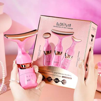 Massaggiatore per viso e collo Gushiyuta: rassoda la pelle, riduce le rughe e restituisce compattezza e luminosità al viso