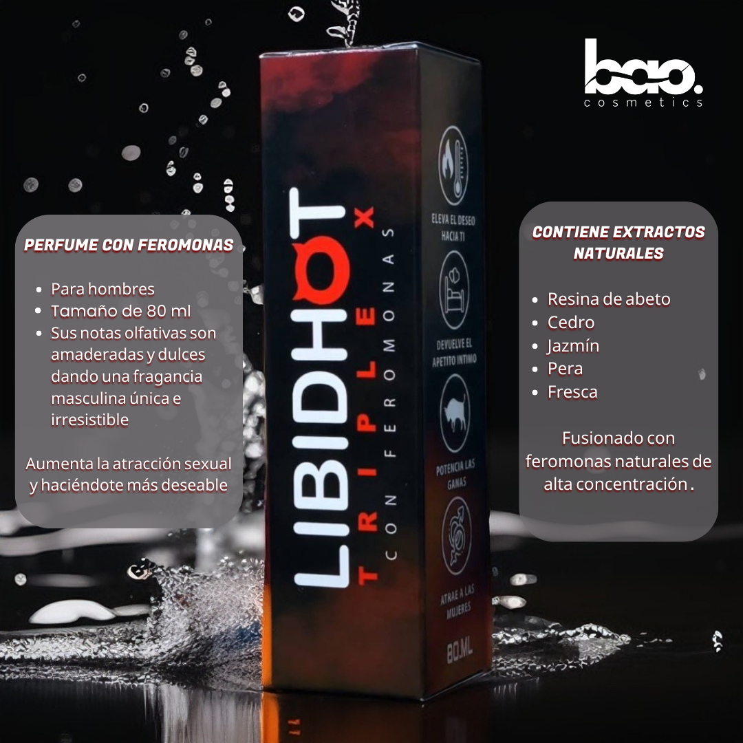 Perfume con Feromonas para Hombres de Bao Cosmetic™ - Atrae y Seduce