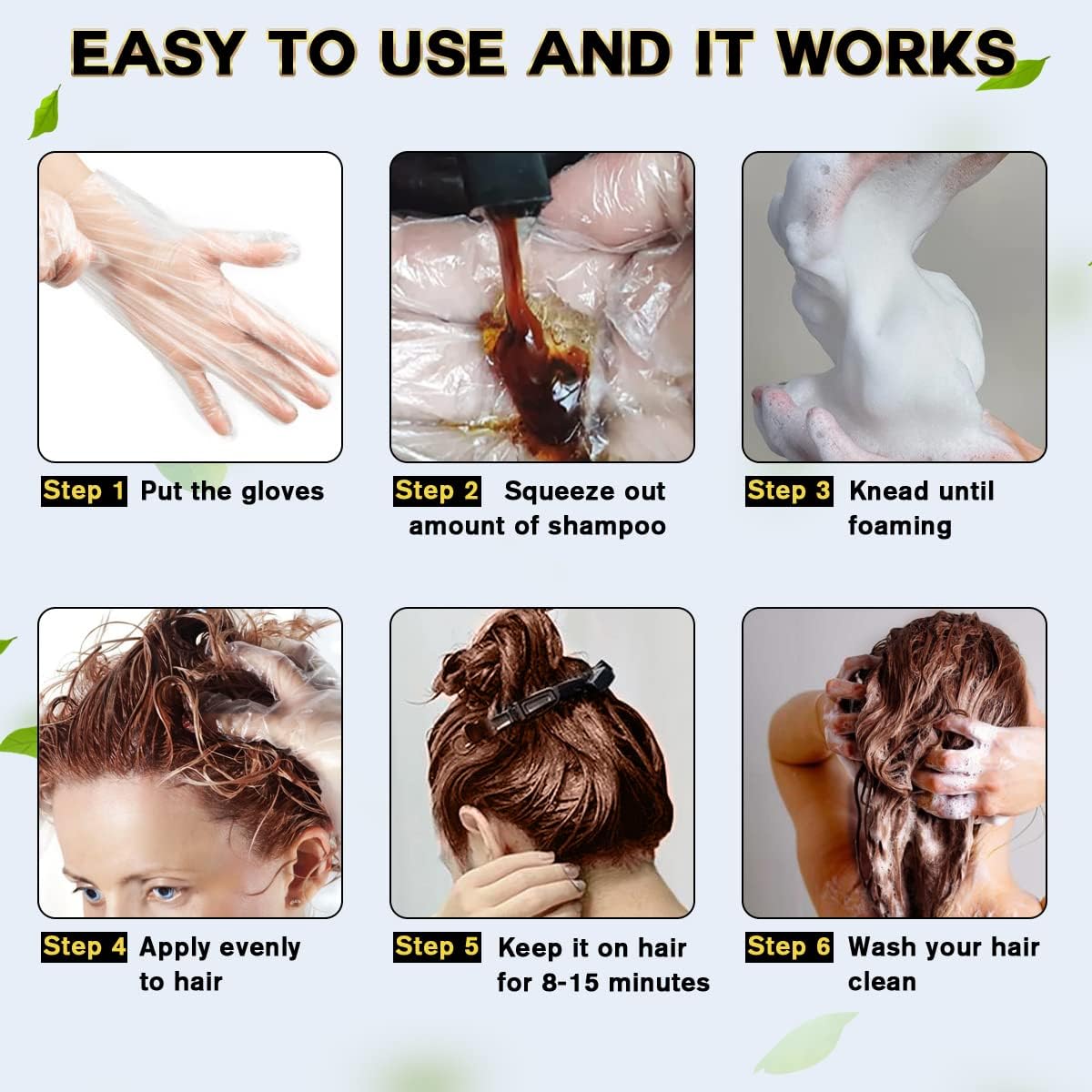 Hair Dye Shampoo™ | Tinte Organico 3 en 1