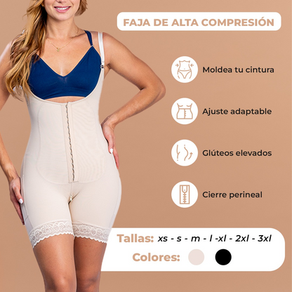 Faja Enteriza Levanta Cola Pierna Corta - Marca tu Figura y Luce Perfecta