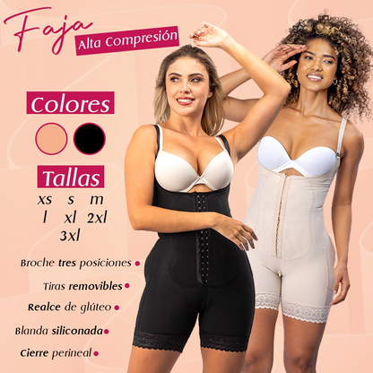 Faja Enteriza Levanta Cola Pierna Corta - Marca tu Figura y Luce Perfecta