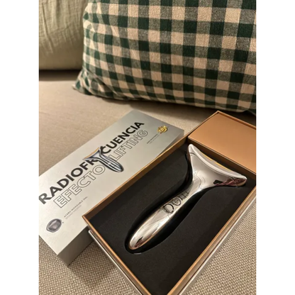 RadioFrecuencia Lifting Oro 24K Facial y Cuello - Reafirma la Piel, Reduce Arrugas y Devuelve Firmeza y Luminosidad al Rostro