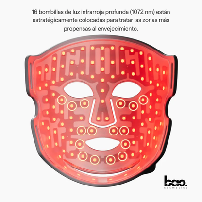 BaoCosmetics® Máscara LED Facial para Piel Terapia Luz Infrarroja
