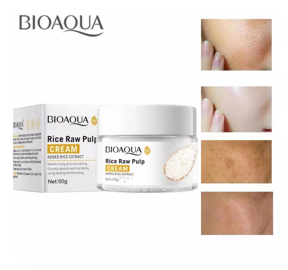 Kit Rutina Facial Oriental de Arroz | Tratamiento Facial Anti Edad y Aclarante BIOAQUA de Bao Cosmetics™