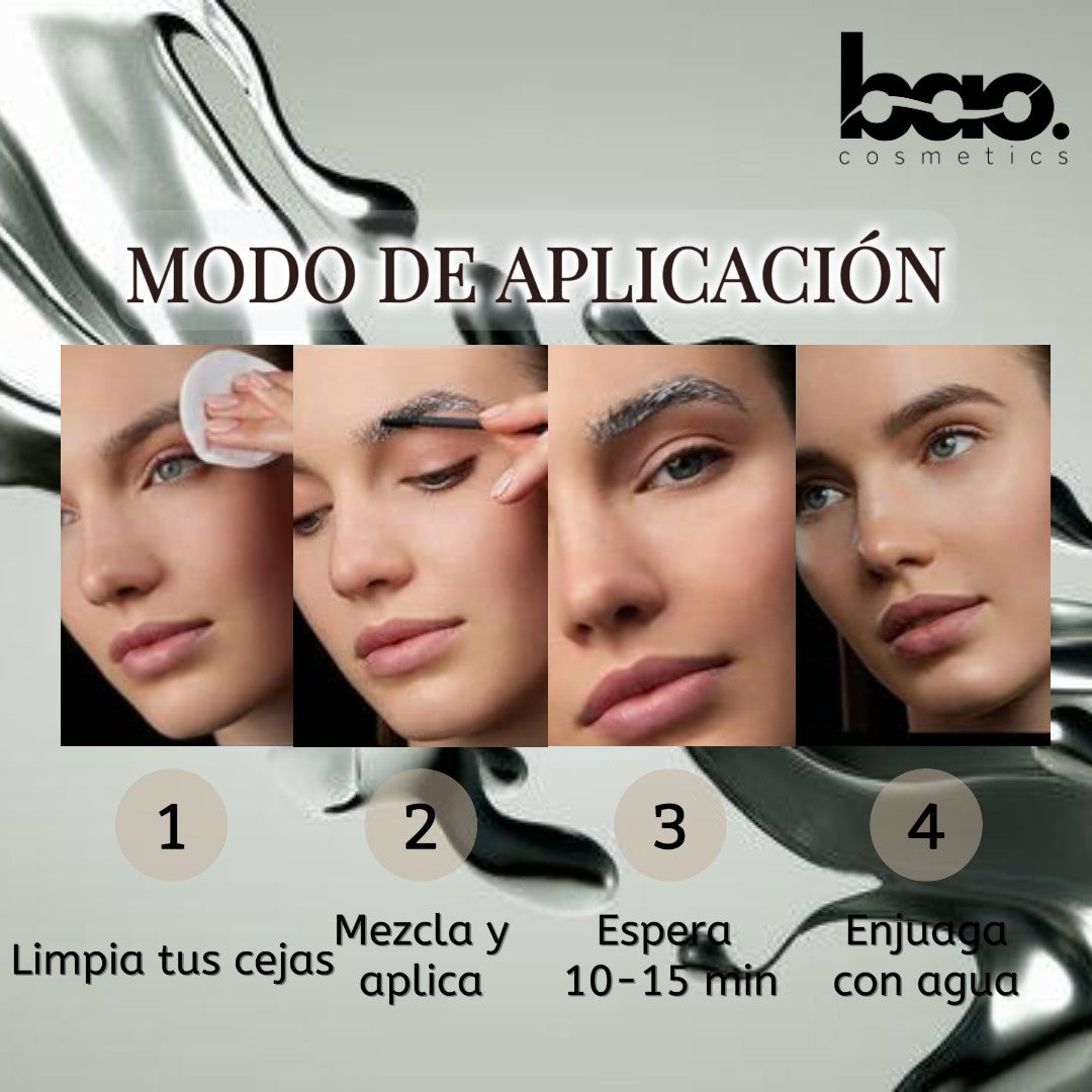 Tinte semipermanente Rootana de cejas y pestañas - Perfectas Al Despertar con Bao Cosmetics™