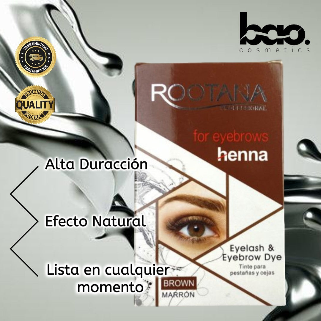 Tinte semipermanente Rootana de cejas y pestañas - Perfectas Al Despertar con Bao Cosmetics™